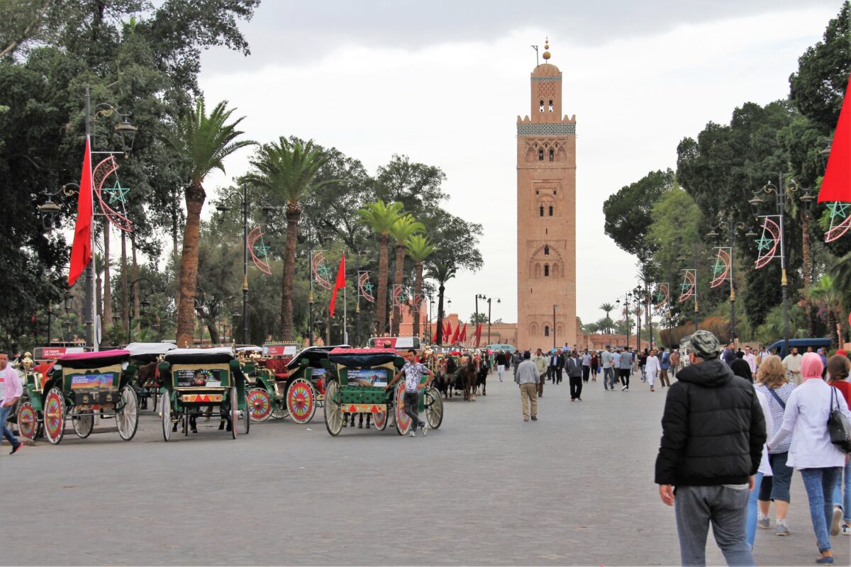 Markt in Marrakesch Turm